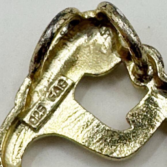 925 FAS Vintage Pendant Mother Child Heart Spiritual Inspirational Religious - Picture 5 of 7